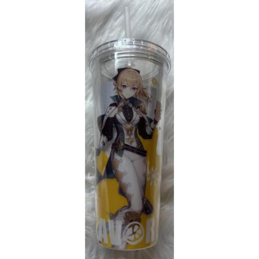 Genshin Impact Happy Lemon Collab 24 oz Tumbler (Klee and Jean) Brand New!